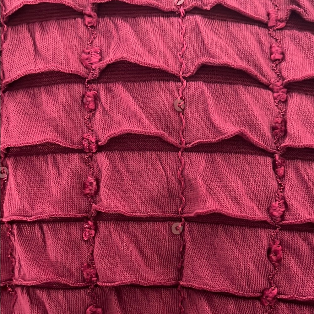 Pink Ruffled Puff Sleeve Blouse - Picture 3 of 5